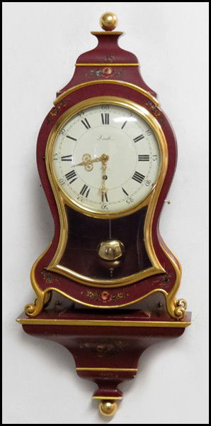 ZENITH BRACKET CLOCK.: ZENITH BRACKET CLOCK. With key and pendulum Clock: 20" Bracket: 7" x 11"