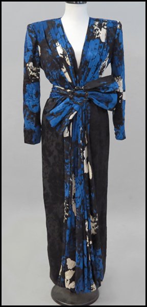 ANDREA ODICINI SILK GOWN.: ANDREA ODICINI SILK GOWN. Size 42