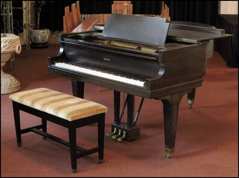 1121050 Lyon And Healy Mahogany Baby Grand Piano