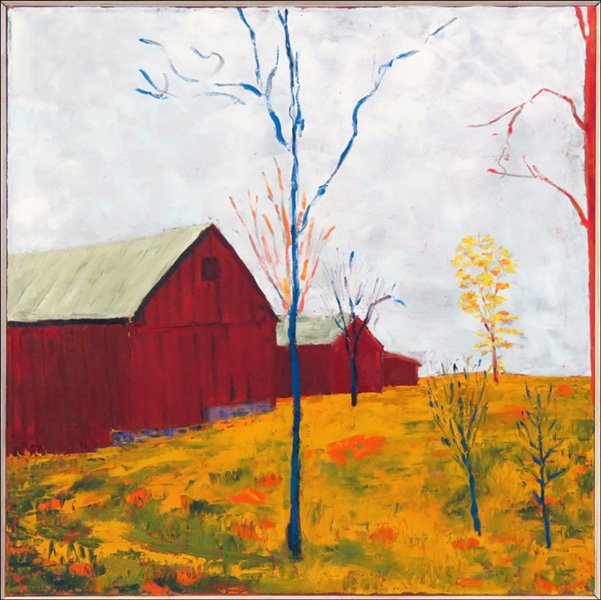 DENNIS LOY (AMERICAN, B.1939) END OF THE STORM: DENNIS LOY (AMERICAN, B.1939) END OF THE STORM, 1992. Oil on canvas, signed and dated LR Canvas size 32" x 32"