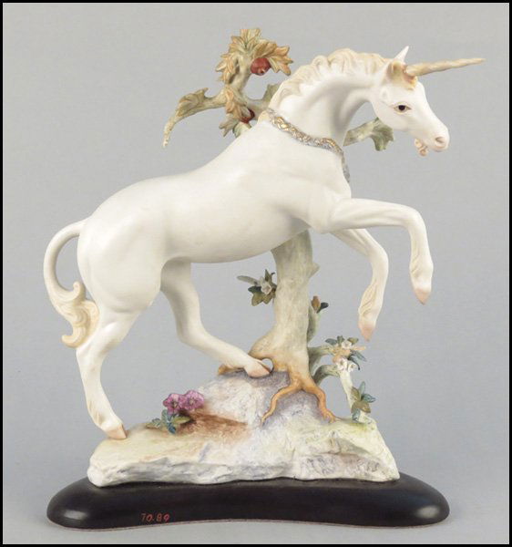 CYBIS PORCELAIN FIGURE OF A UNICORN.: CYBIS PORCELAIN FIGURE OF A UNICORN. Edition Artist Proof Height 11.5"