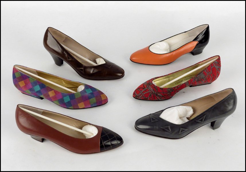 SIX PAIRS OF BRUNO MAGLI SHOES.: SIX PAIRS OF BRUNO MAGLI SHOES. Size 7