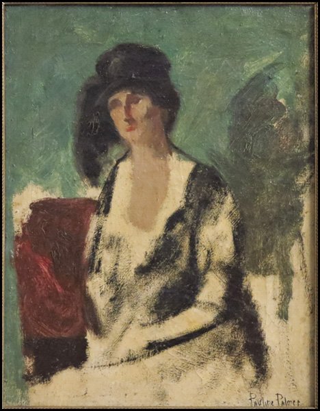 PAULINE PALMER (AMERICAN, 1869-1938) PORTRAIT : PAULINE PALMER (AMERICAN, 1869-1938) PORTRAIT OF A LADY. Oil on canvas, signed "Pauline Palmer" LR Canvas: 20" x 16"