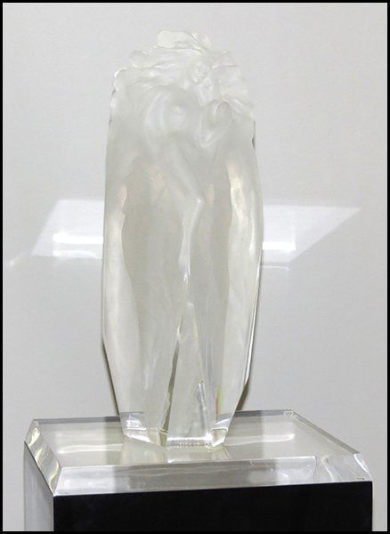 FREDERICK HART (AMERICAN, 1943-1999) SLEEPING: FREDERICK HART (AMERICAN, 1943-1999) SLEEPING NUDES. Lucite. Signed, dated, and numbered on the back "1989, F. H. / SGL, 77/350". Together with an illuminated swivel top lucite pedestal (H: 45.5" x W: