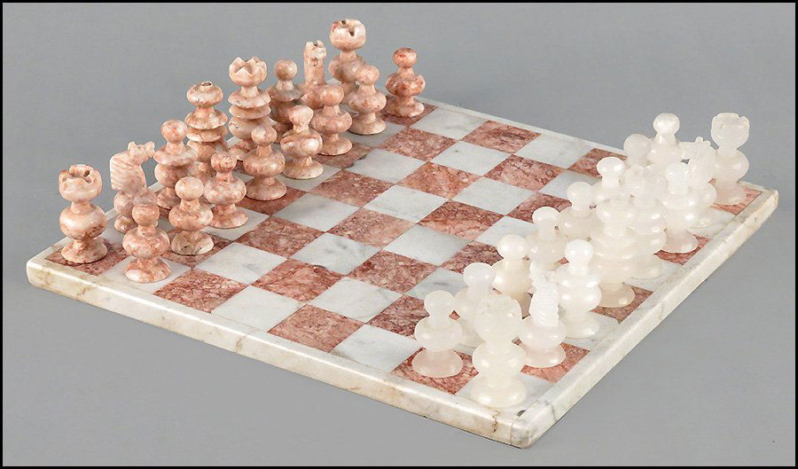 1172172 MEXICAN CARVED MARBLE CHESS SET. Jan 12, 2013 Susanin's