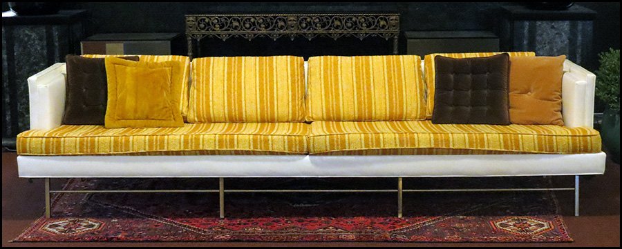 SELIG SOFA.: SELIG SOFA. H: 26" W: 109" D: 32"