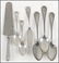 SET OF THREE WALACE STERLING SILVER TABLESPOONS.
