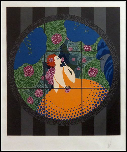 ERTE (FRENCH, 1892-1990).: ERTE (FRENCH, 1892-1990). Serigraph, edition 140/300. Pencil signed LR. Framed 32.5" x 37" sight 25" x 30"