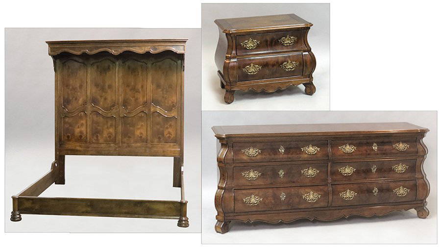 Henredon Mahogany Bedroom Suite.