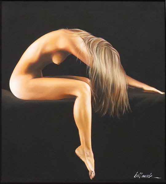 BILL MACK (AMERICAN, B. 1949) ELUSIVE.: BILL MACK (AMERICAN, B. 1949) ELUSIVE. Giclee on canvas, 2004. Signed "Bill Mack" LR and "For Jack, with my best wishes always" verso Frame: 48'' X 43'' Canvas: 32" x 28"