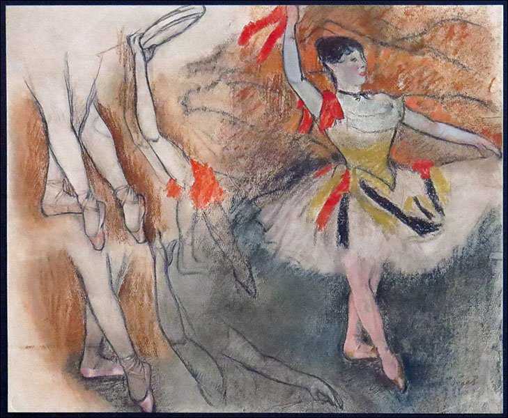EDGAR DEGAS (FRENCH, 1834-1917) VINGT DESSINS.: EDGAR DEGAS (FRENCH, 1834-1917) VINGT DESSINS. Reproduction of Degas drawing. Lithograph Frame: 25'' X 28.5'' Sight: 10'' X 12.25''