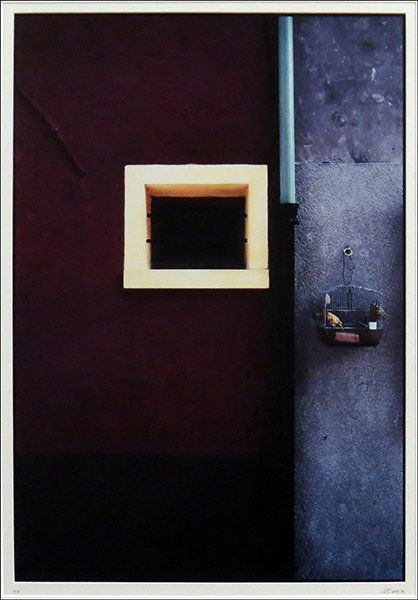 JEFFREY BECOM (20TH CENTURY) WINDOW AND BIRDS, 1982.: JEFFREY BECOM (20TH CENTURY) WINDOW AND BIRDS, 1982. Chromogenic print, edition 14/20. Ink signed and dated on matte LR. Framed 41" x 31" Sight 29" x 20"