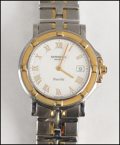 RAYMOND WEIL PARSIFAL WATCH.: RAYMOND WEIL PARSIFAL WATCH. Sapphire crystal. Reverse is stamped 9530 P007278 38mm (stem included)