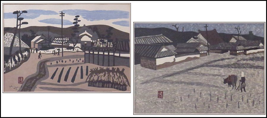 KIYOSHI SAITO (JAPANESE, 1907-1993) TWO JAPANESE WOODBL: KIYOSHI SAITO (JAPANESE, 1907-1993) TWO JAPANESE WOODBLOCK PRINTS. On paper. One framed, one unframed. Both signed "Kiyoshi Saito" LL Sights: 11.5'' x 17'' Frame: 17.25'' x 21.5''