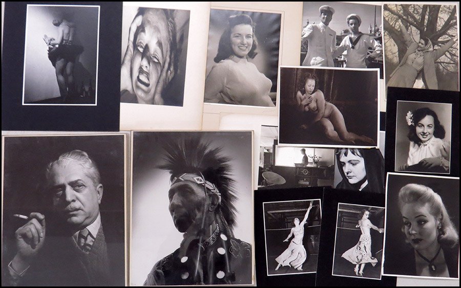 JAMES HOWLETT (AMERICAN, 20TH CENTURY) COLLECTION OF BL: JAMES HOWLETT (AMERICAN, 20TH CENTURY) COLLECTION OF BLACK AND WHITE PHOTOGRAPHY. Depicting men and women of the 1960's and 1970's. Comprised of over 100 photographs of artists, businessmen, children,