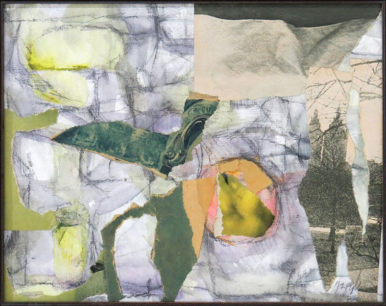 FRIEDEL DZUBAS (GERMAN/AMERICAN, 1915-1994) TONE POEM.: FRIEDEL DZUBAS (GERMAN/AMERICAN, 1915-1994) TONE POEM. Mixed media on masonite, pencil signed LR Sight: 8" x 9.5" Frame: 15.5" x 17"