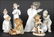 GROUP OF FOUR LLADRO PORCELAIN FIGURES.