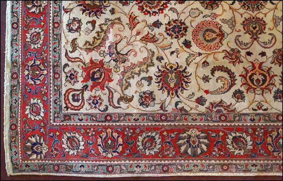 TABRIZ PERSIAN CARPET. 12' 1'' x 8' 7'' 400/600