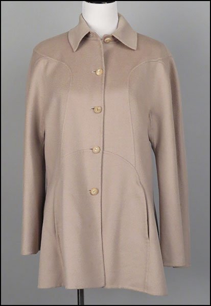 CHADO RALPH RUCCI CASHMERE JACKET. Size 14 $200/$300: CHADO RALPH RUCCI CASHMERE JACKET. Size 14 $200/$300 Button up front. Provenance: From the Estate of Frances R. Dittmer
