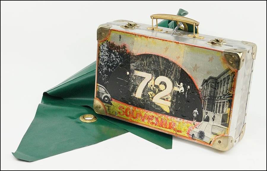 EDWARD KIENHOLZ (AMERICAN, 1927-1994) THE DOME EDITION: EDWARD KIENHOLZ (AMERICAN, 1927-1994) THE DOME EDITION OF DUSSELDORF. Mixed media installation. Initialed on top of the case Includes a COA Metal case: height: 10"