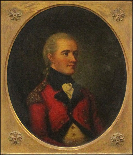 ATTRIBUTED TO SIR WILLIAM BEECHEY (ENGLISH, 1753-1839): ATTRIBUTED TO SIR WILLIAM BEECHEY (ENGLISH, 1753-1839) PORTRAIT OF GENERAL WOOD. Oil on canvas. Unsigned. Oval in shape. Bearing a sticker en verso with artist attribution. Provenance: Findlay Galleri