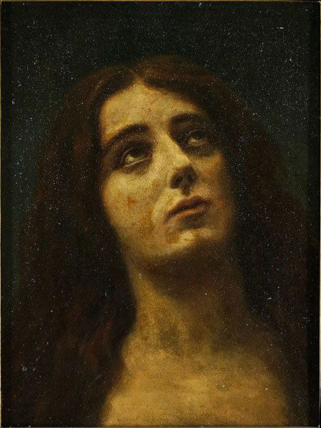 AFTER BARTOLOME ESTEBAN MURILLO (SPANISH, 1617-1682): AFTER BARTOLOME ESTEBAN MURILLO (SPANISH, 1617-1682) MARY MAGDALENE. Oil on canvas Sight: 16" x 12" Frame: 24" x 20"