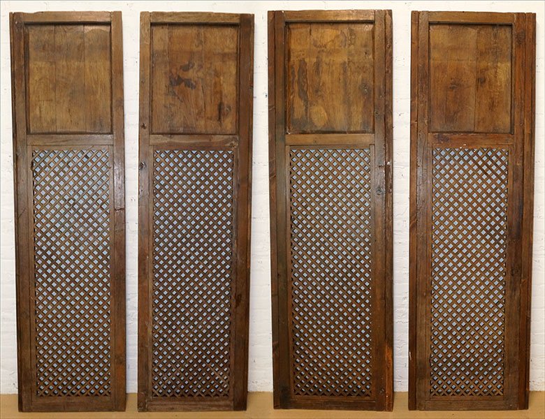 A Set of Four Wood Door Panels. (1 of 1)