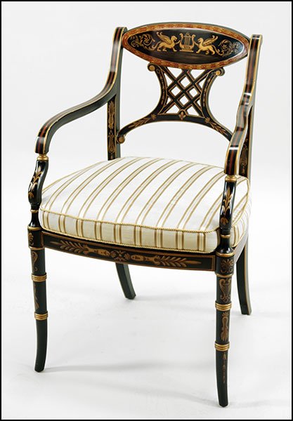 A  Chelsea House Adam Style Open Armchair. (1 of 2)