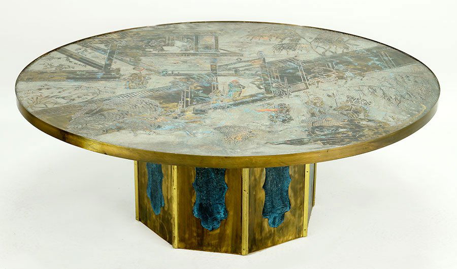 A Philip & Kelvin Laverne Cocktail Table. (1 of 4)