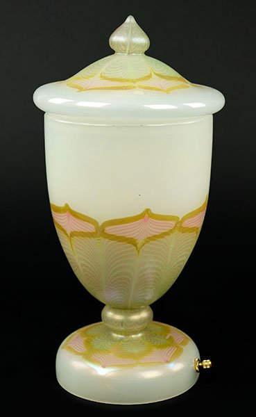 A Steuben Covered Table Lamp. (1 of 1)