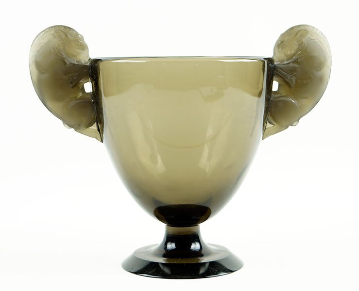 A Lalique Crystal Beliers Vase. (1 of 4)