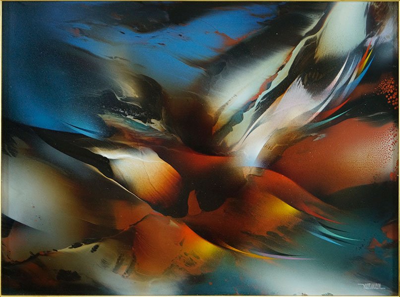 Leonardo Nierman (Mexican, B. 1932) Magic Wind. (1 of 2)