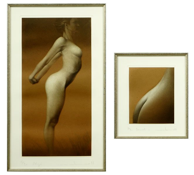 Mikio Watanabe (Japanese, B. 1954) Two Mezzotints. (1 of 1)