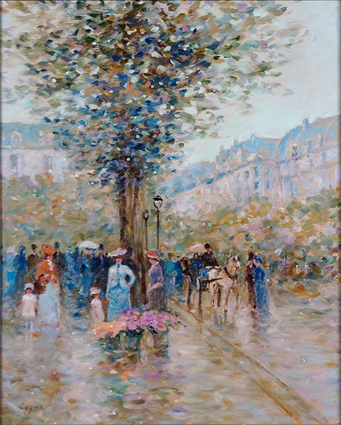 E.J. Cygne (American, B. 1929) Street Scene. (1 of 1)