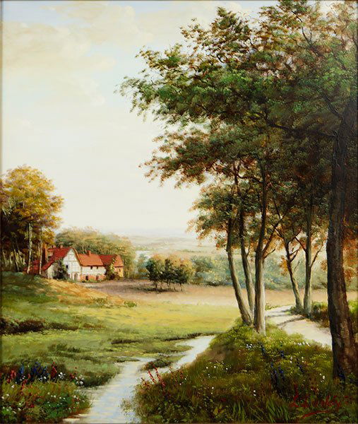 L. Lanloy (Contemporary) The River's Path. (1 of 1)