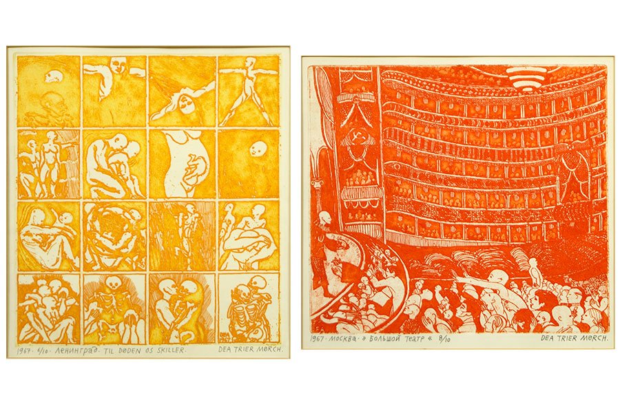 Dea Trier Morch (Danish, 1941-2001) Two Color Etchings. (1 of 1)