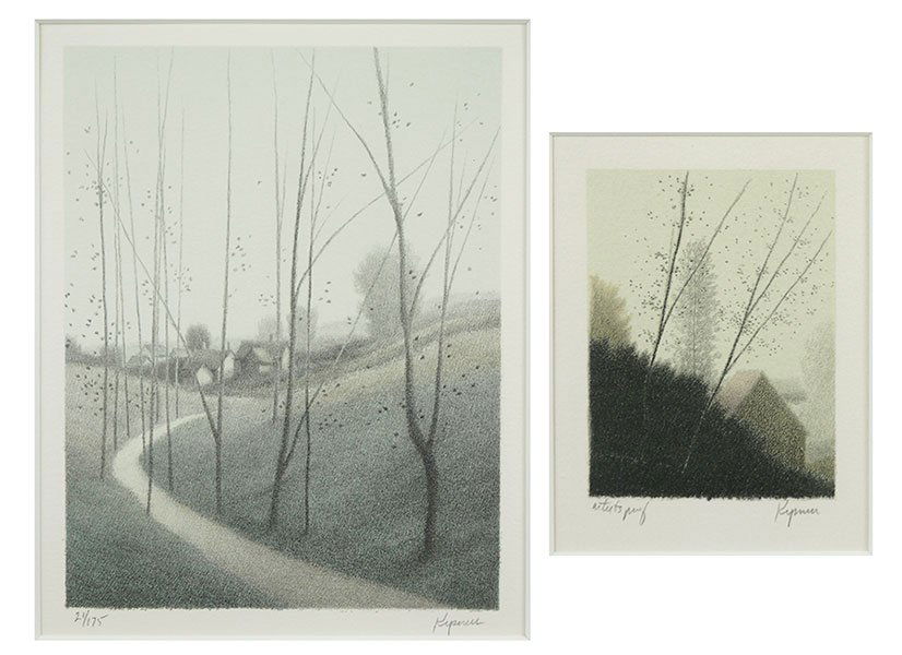 Robert Kipniss (American, B. 1931) Two Works. (1 of 3)