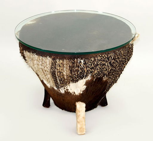 An African Drum Table An African Drum Table