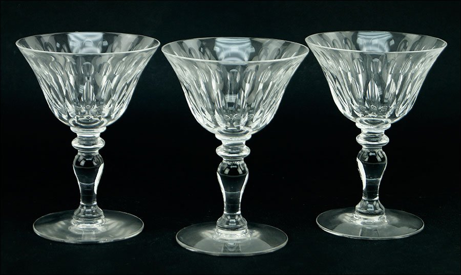 A Group Of Sixteen Hawkes Crystal Cocktail Glasses.: A Group Of Sixteen Hawkes Crystal Cocktail Glasses. In the St. George pattern Height: 5"