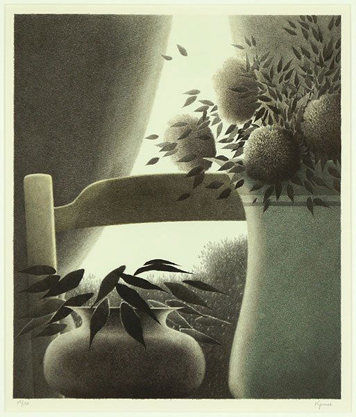 Robert Kipniss (American, B. 1931) Untitled.: Robert Kipniss (American, B. 1931) Untitled. Color lithograph, pencil numbered 115/130 LL and pencil signed LR Sight: 17" x 14.5" Frame: 23.5" x 20.5"