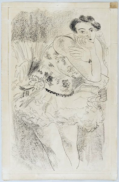 Henri Matisse (French, 1869-1954) Danseuse Debout,: Henri Matisse (French, 1869-1954) Danseuse Debout, Accoudee. Lithograph. From 'Dix Danseuses' series. Signed and numbered 102/130 in pencil LR Plate: 18.5" x 11"