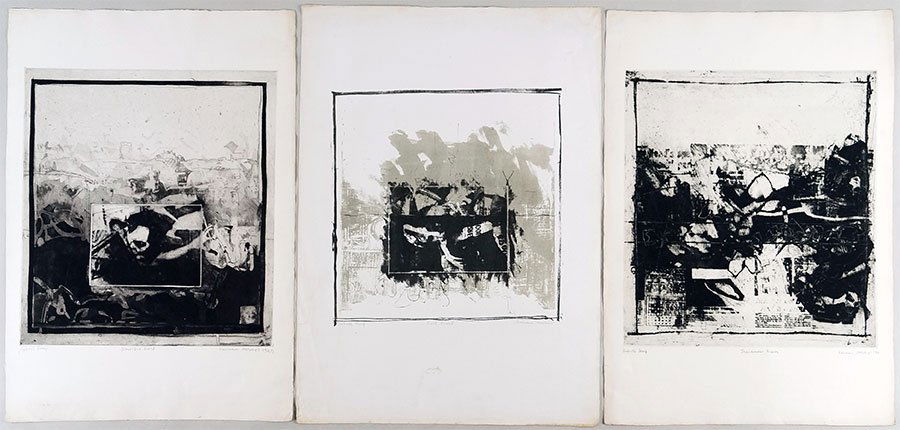 Norman Ackroyd (British, B. 1938) A Collection of Five: Norman Ackroyd (British, B. 1938) A Collection of Five Prints. Comprising four etchings and one lithograph, all dated to the 1960's. Each signed in pencil LR and numbered 'Artist Proof'. Together with