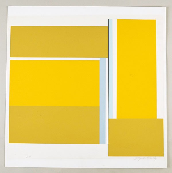 Ilya Bolotowsky (American, 1907-1981) Untitled: Ilya Bolotowsky (American, 1907-1981) Untitled Abstract. Serigraph, pencil numbered 'A.P.' and pencil signed LR Sheet: 24" x 24"
