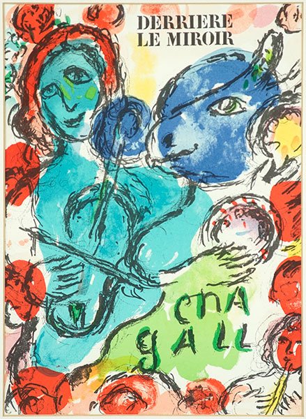 After Marc Chagall (French, 1887-1985) Couverture.: After Marc Chagall (French, 1887-1985) Couverture. Lithograph on paper. With a Merrill Chase certificate of authenticity Sight: 10" x 14.5"