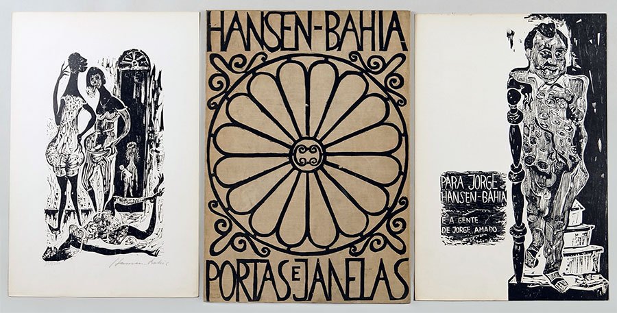 Hansen Bahia (German, B. 1915) Portas E Janelas, 1968.: Hansen Bahia (German, B. 1915) Portas E Janelas, 1968. Portfolio comprising ten woodcut prints. Each is pencil signed and numbered 151/200 Each Sheet: 22.5" x 15.25"