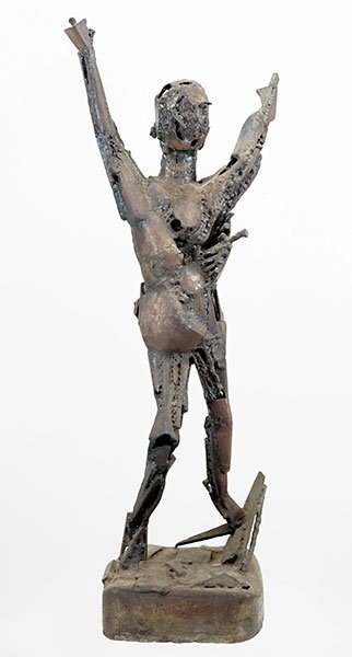 Abbott Pattison (American, 1916-1999) Untitled Standing: Abbott Pattison (American, 1916-1999) Untitled Standing Figure. Welded steel sculpture, signed on the base Height: 40.25"