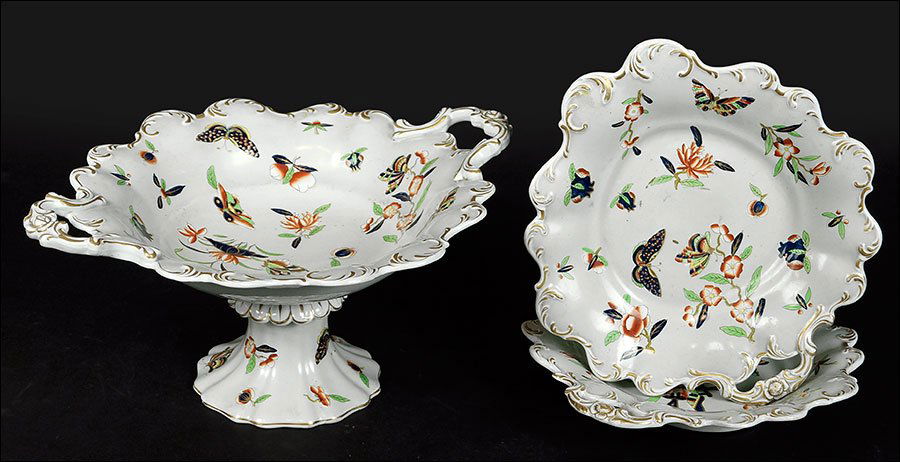 A Three-Piece Set of 19th Century Spode Feldspar (1 of 1)