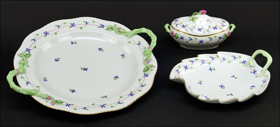 A Herend Double Handled Serving Platter. (1 of 1)
