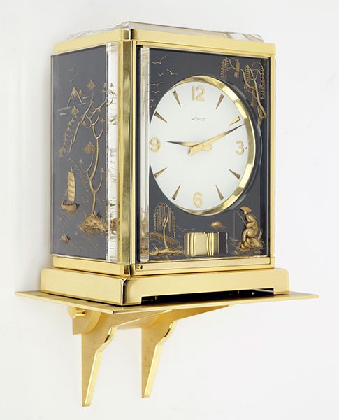 A Jaeger-LeCoultre Atmos Chinoiserie Marina Clock. (1 of 4)