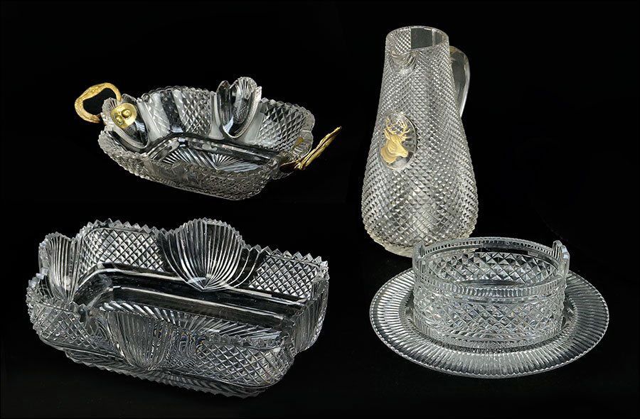 A Crystal and Bronze Bowl. (1 of 1)